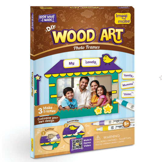 Imagi Make DIY Wood Art Photo Frames