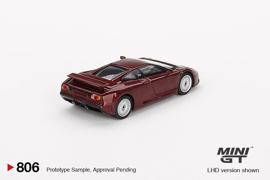 Mini GT Bugatti EB110 GT Dark Red Metallic
