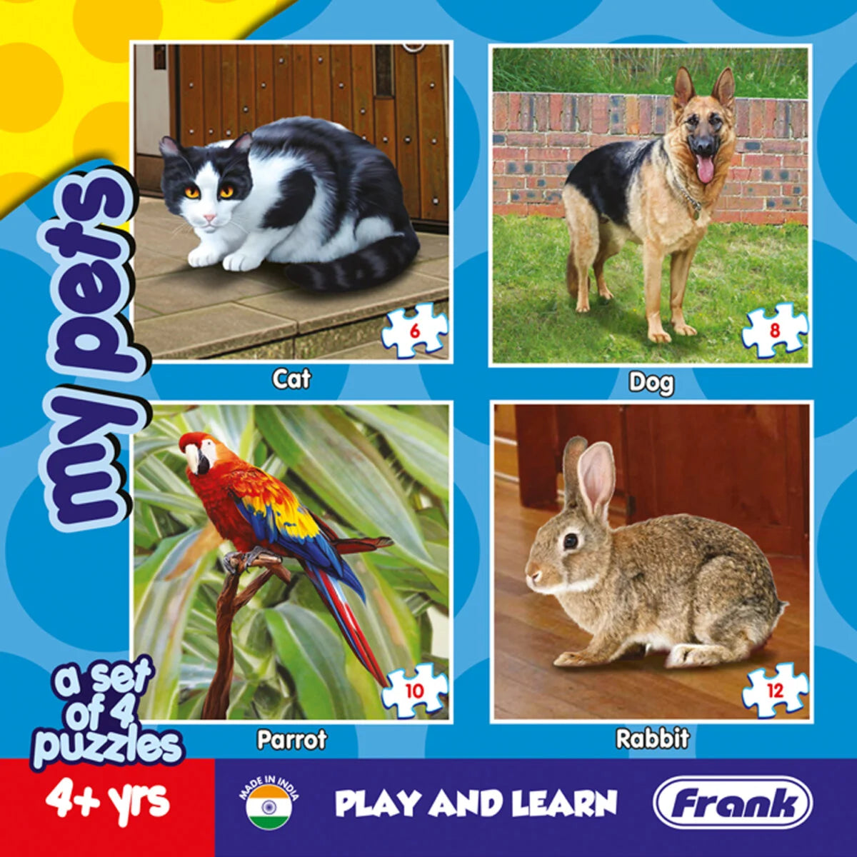 Frank My Pets - Set Of 4 Puzzles