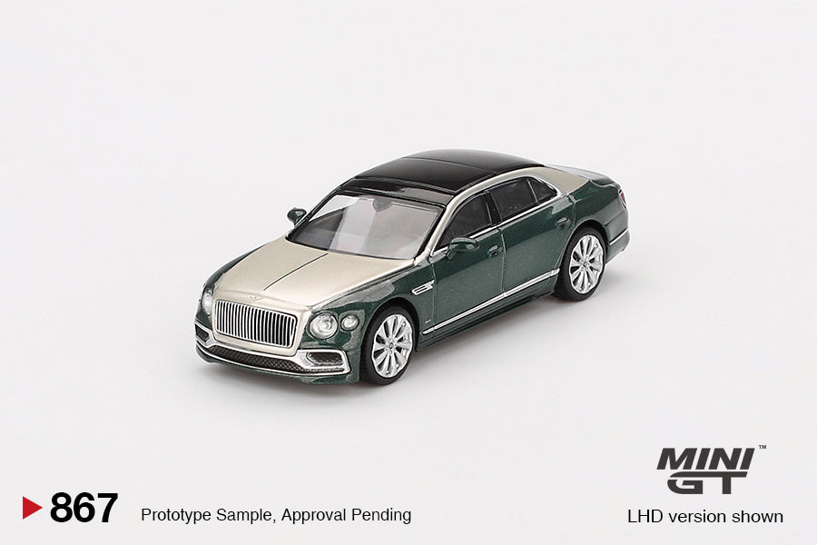 Mini GT Bentley Flying Spur White Sand Verdant