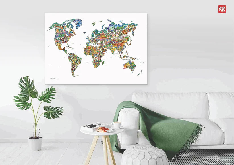 Unik Play Colouring World Map