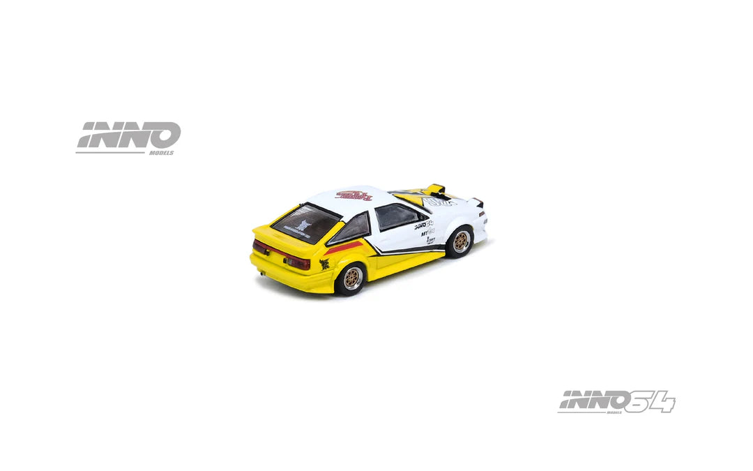 Inno 64 1/64 Toyota Sprinter Trueno (AE86) Brunei Exclusive "Wildcard" Diecast Kustom Show 2024 With Acrylic Case