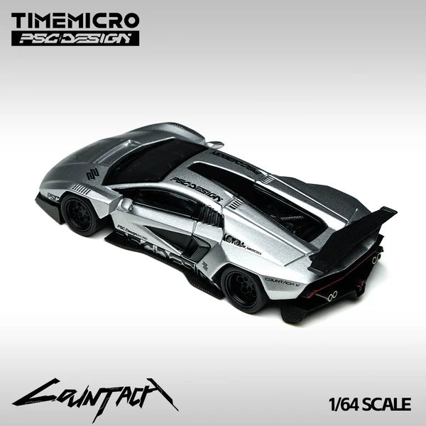 Time Micro X PSC Design Lamborghini Countach V "Silver Bullet" Limited Edition With Acrylic Case