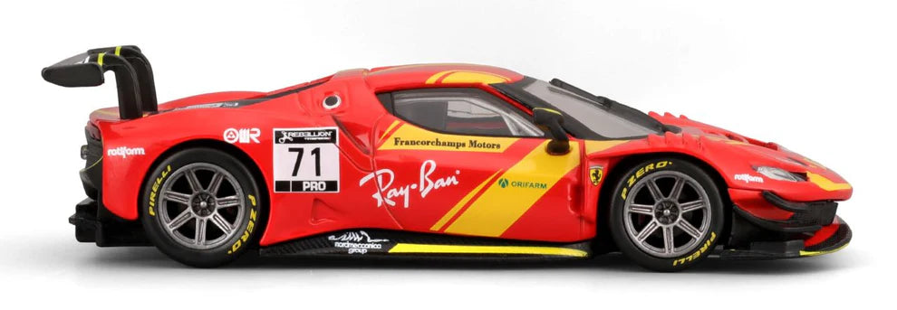 Bburago 1/43 2022 Ferrari 296 GT3 With Acrylic Case