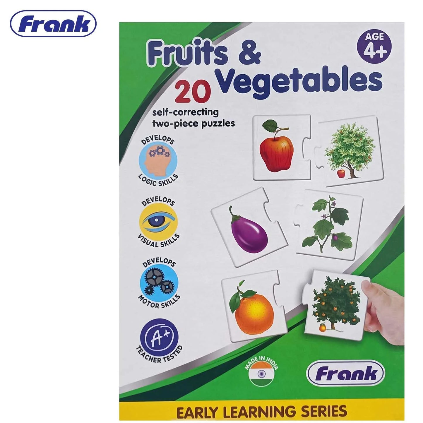 Frank Fruit & Vegetables Self Correction Puzzles