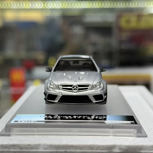 Classic Garage 1/64 Mercedes C63 Coupe Black Series W204 (2011-2013) With Acrylic Case