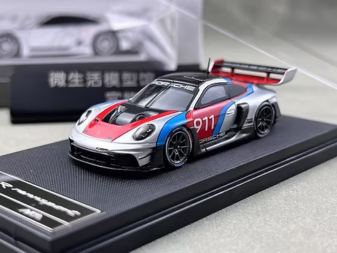 HKM 1/64 Porsche 911 (992) GT3R Rennsport Limited Edition 1 Of 999 With Acrylic Case