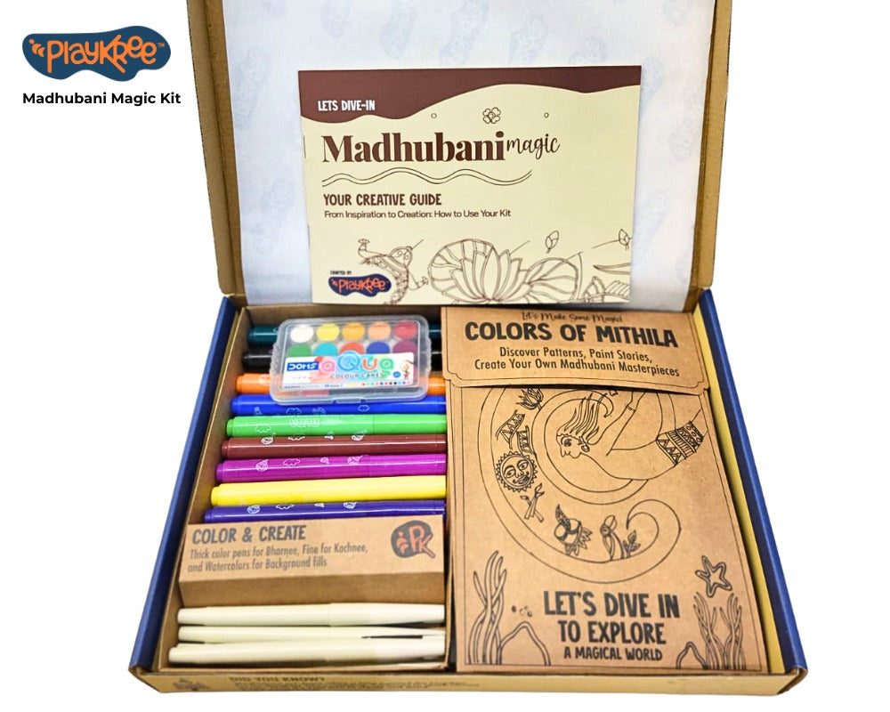 Playkree Madhubani Magic Indian Folk Art Kit