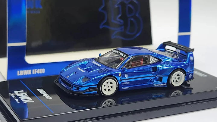 INNO 64 1/64 LBWK Ferrari F40 Chrome Blue Chase Car – Toy World