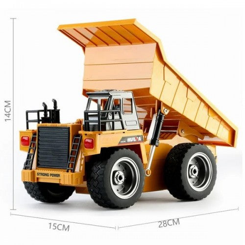 HUINA #1534 9 Channel Remote Control Dump Truck 1/18 Scale
