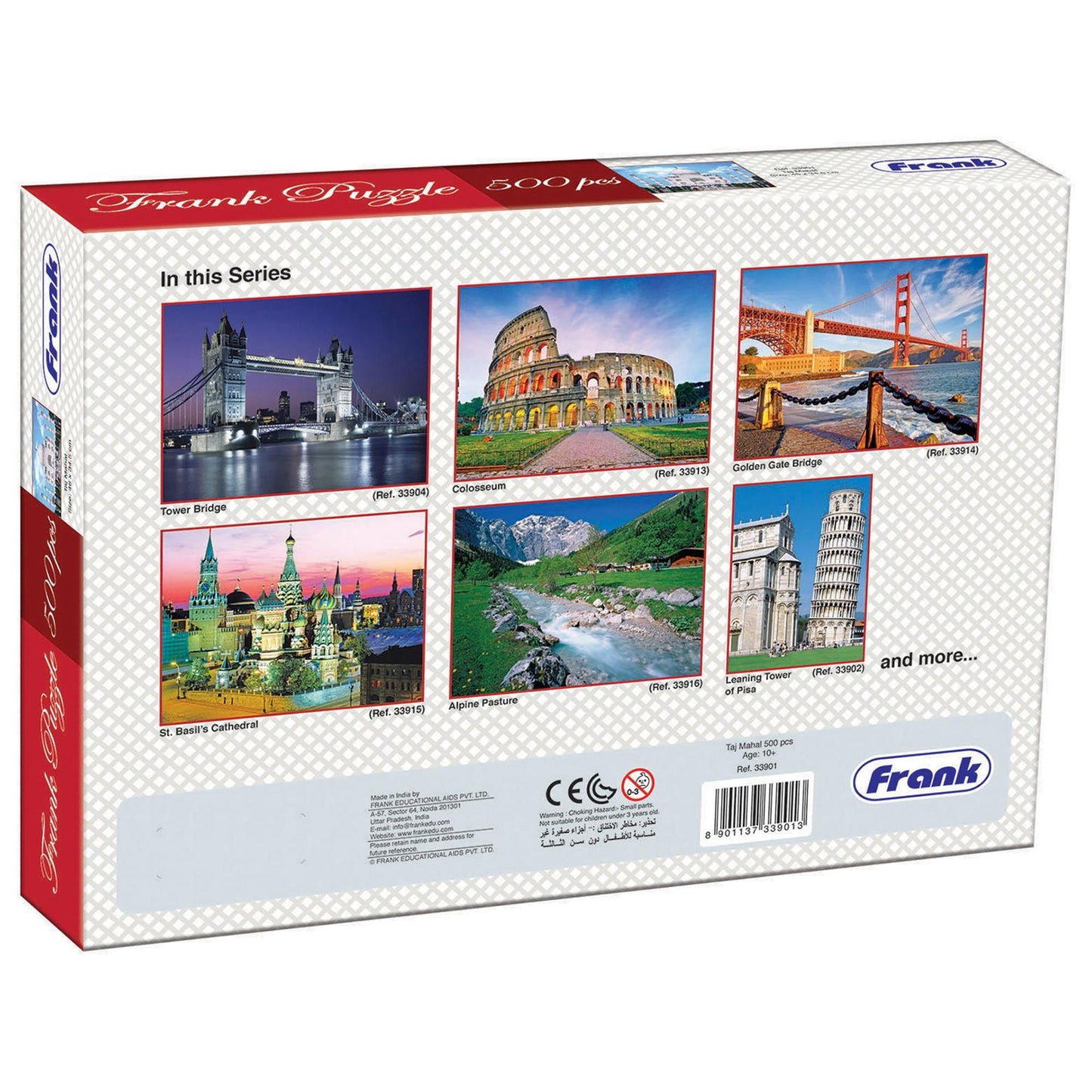 Frank Taj Mahal Jigsaw Puzzle 500 Pieces for Kids Age 10 Years+