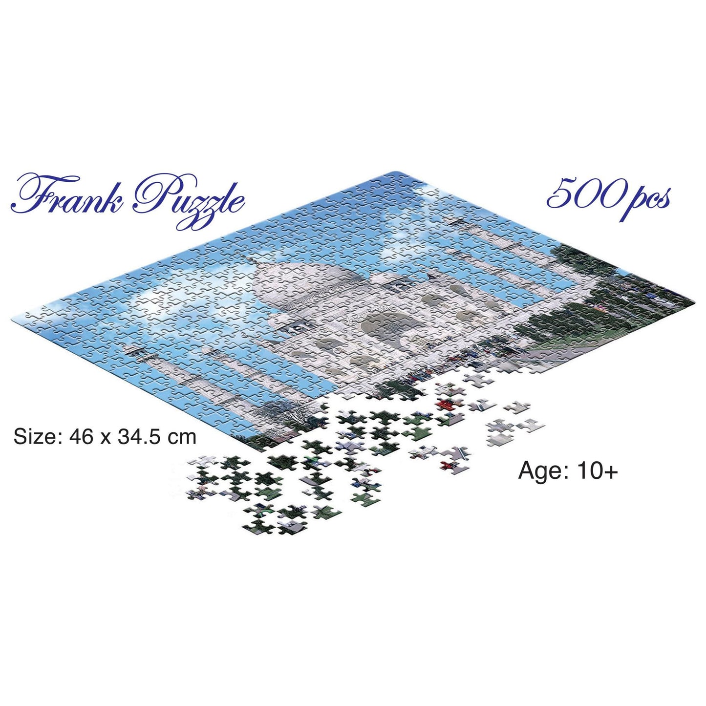 Frank Taj Mahal Jigsaw Puzzle 500 Pieces for Kids Age 10 Years+