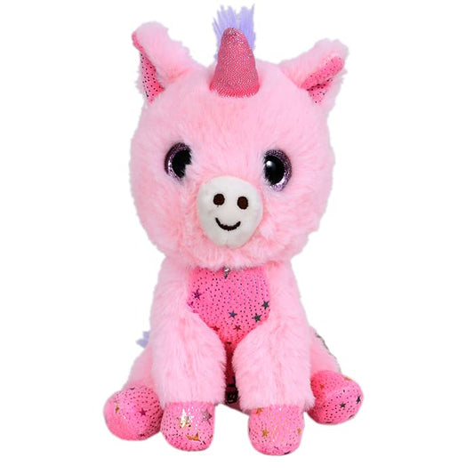 Mirada Sitting Unicorn With Glitter Eye - 18 Cm