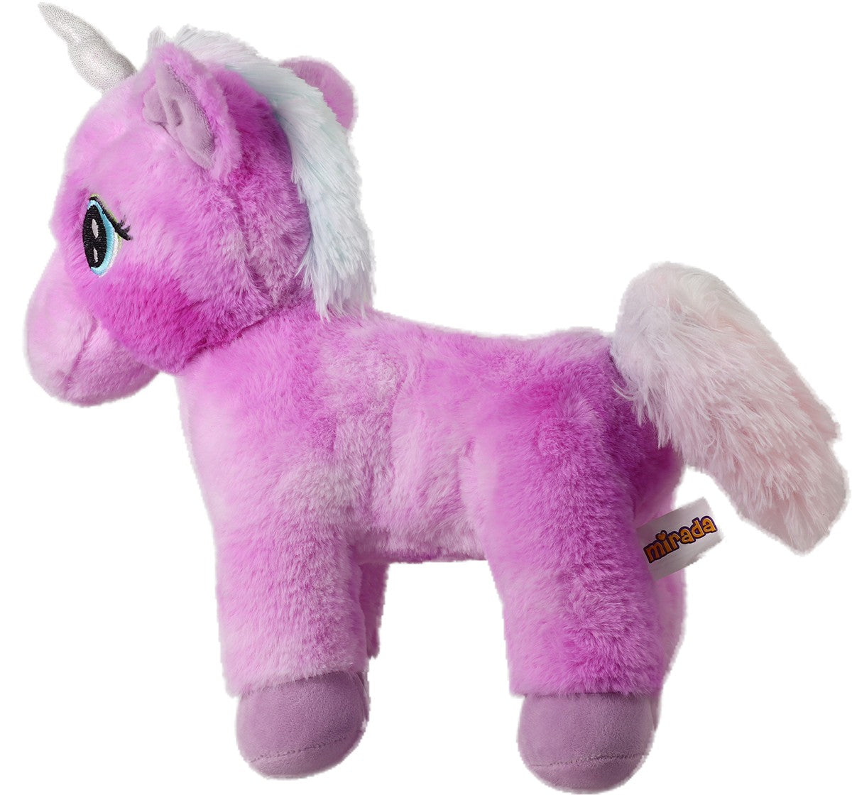 Mirada Standing Unicorn With Glitter Bow ( Purple ) - 32 Cm