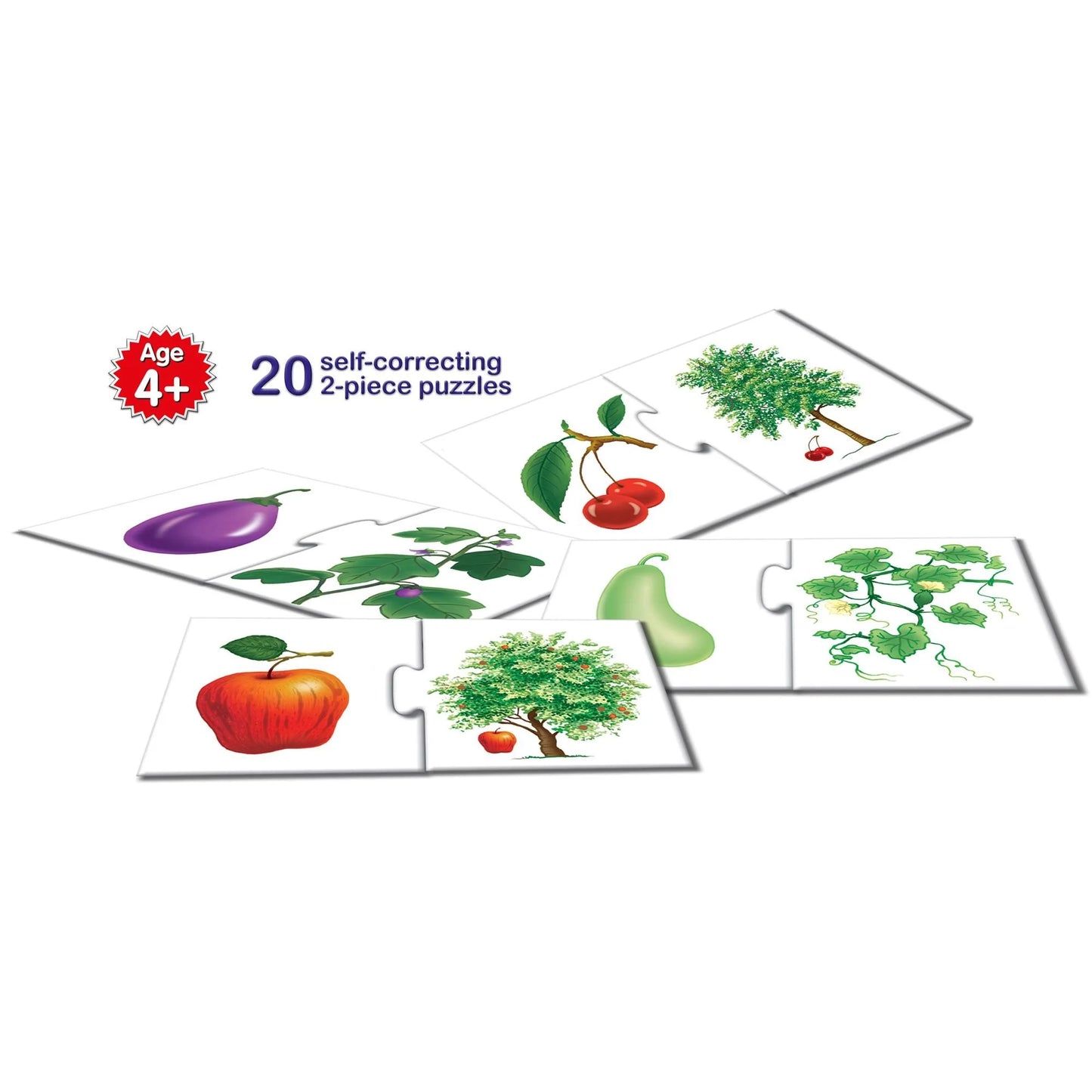 Frank Fruit & Vegetables Self Correction Puzzles