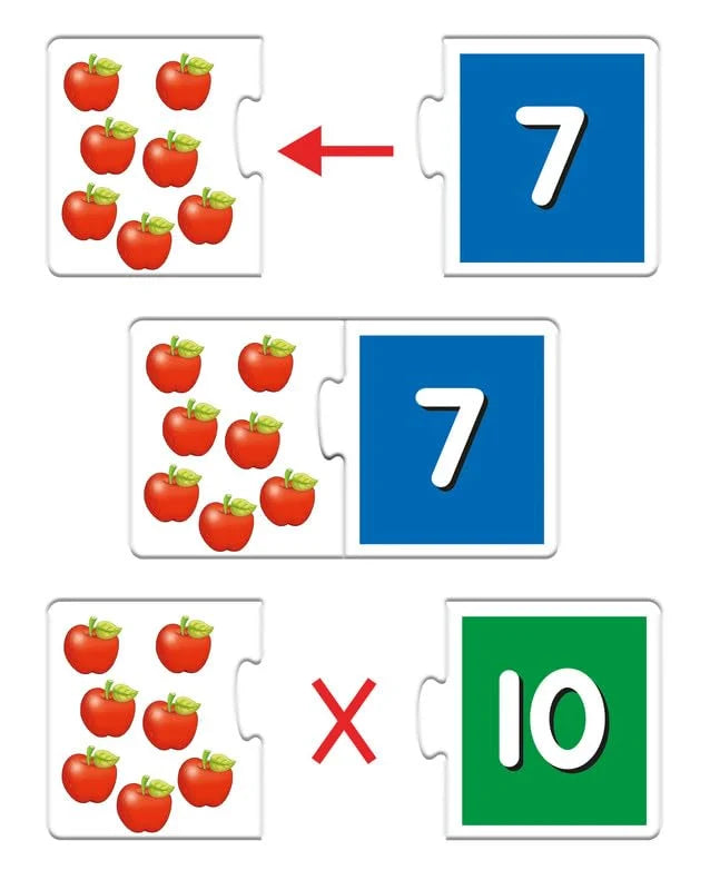 Frank Early Learner - Numbers 1-20 20 Self-Correcting 2-Piece Puzzles