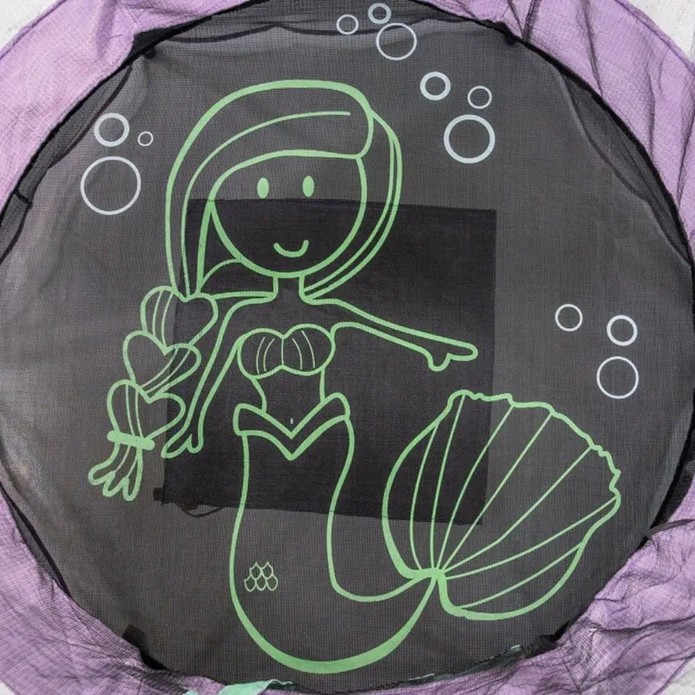 Skywalker Trampolines 55 inch Magic Mermaid Trampoline with Safety Enclosure (age 3-7 years) with warranty