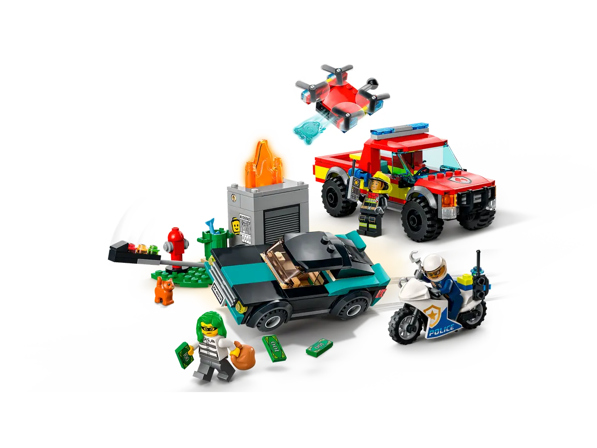 LEGO 60319 City Fire Rescue & Police Chase