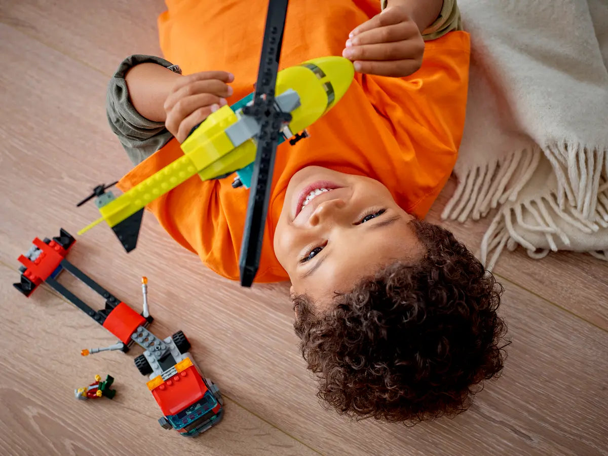 Lego City #60343 City Rescue Helicopter Transport -215 Pieces