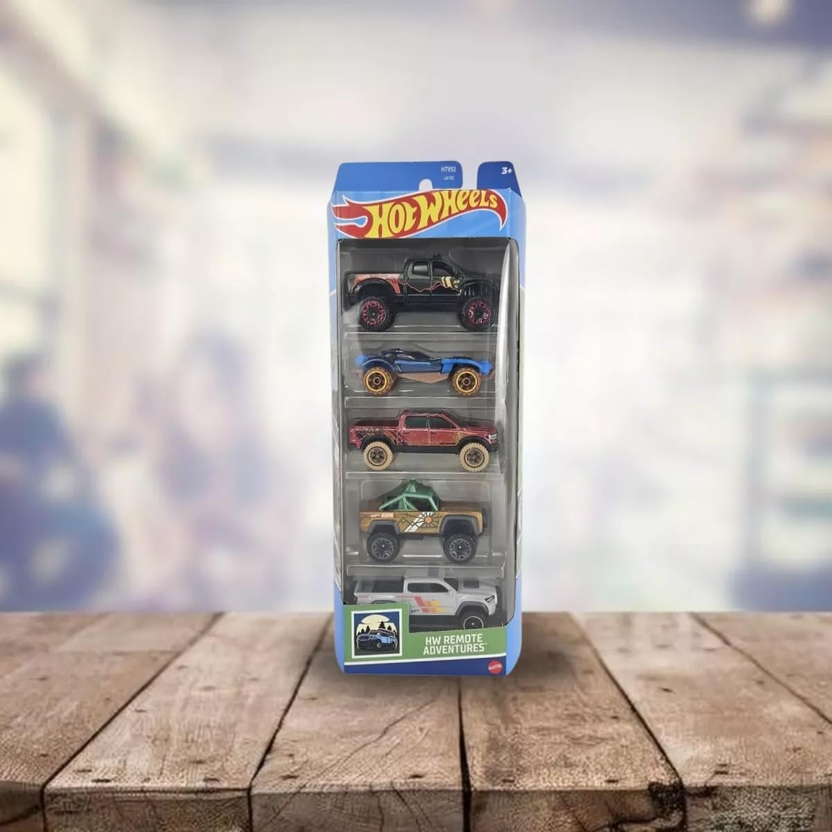 Hot Wheels Car 2024 HW Remote Adventures Pack of 5 10 Toyota Tundra, Dune A Soar, 2020 Ram 1500 Rebel, Custom Ford Bronco, 20 Toyota Tacoma