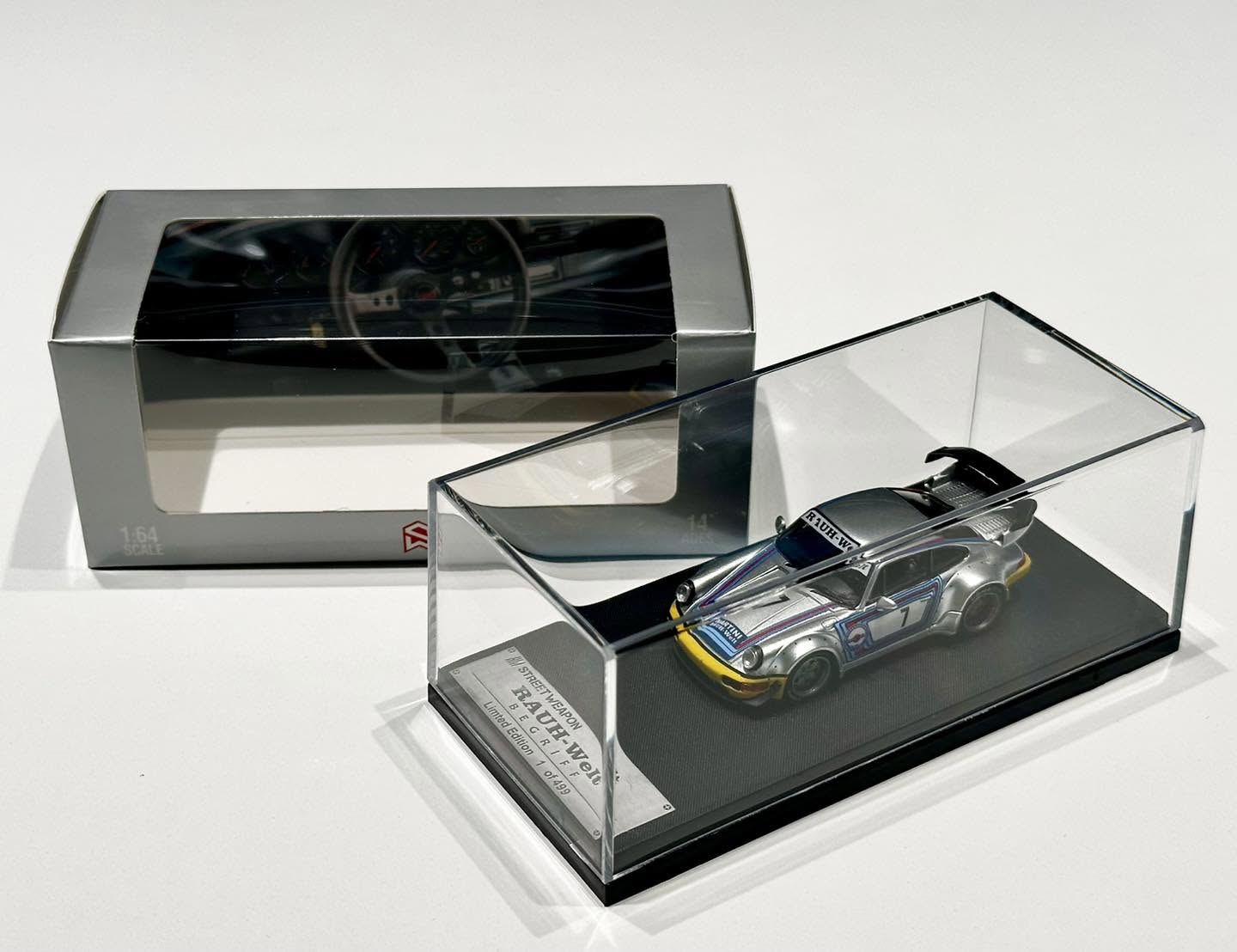 Street Warrior 1/64 Porsche RWB 964 "Martini Livery" Limited Edition 1 Of 499 Units With Acrylic Case