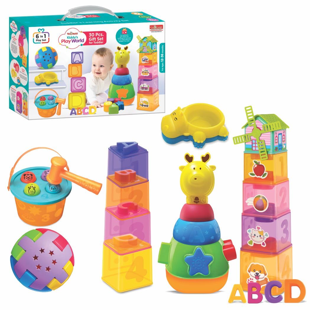 Toymate Kiddy's Play World 6 in 1 Play Set