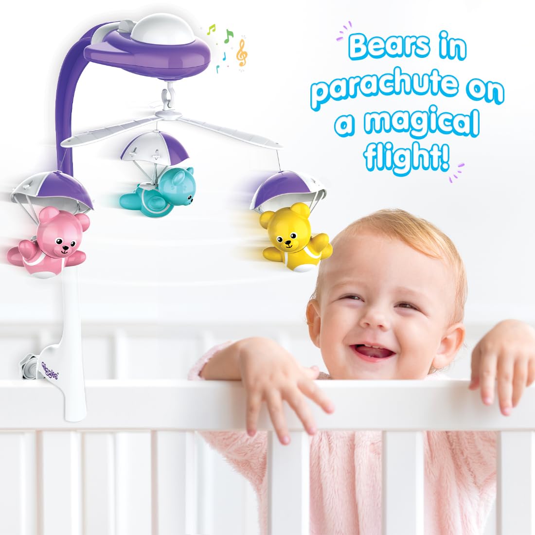 Funskool Giggles Bear Melody Crib Mobile