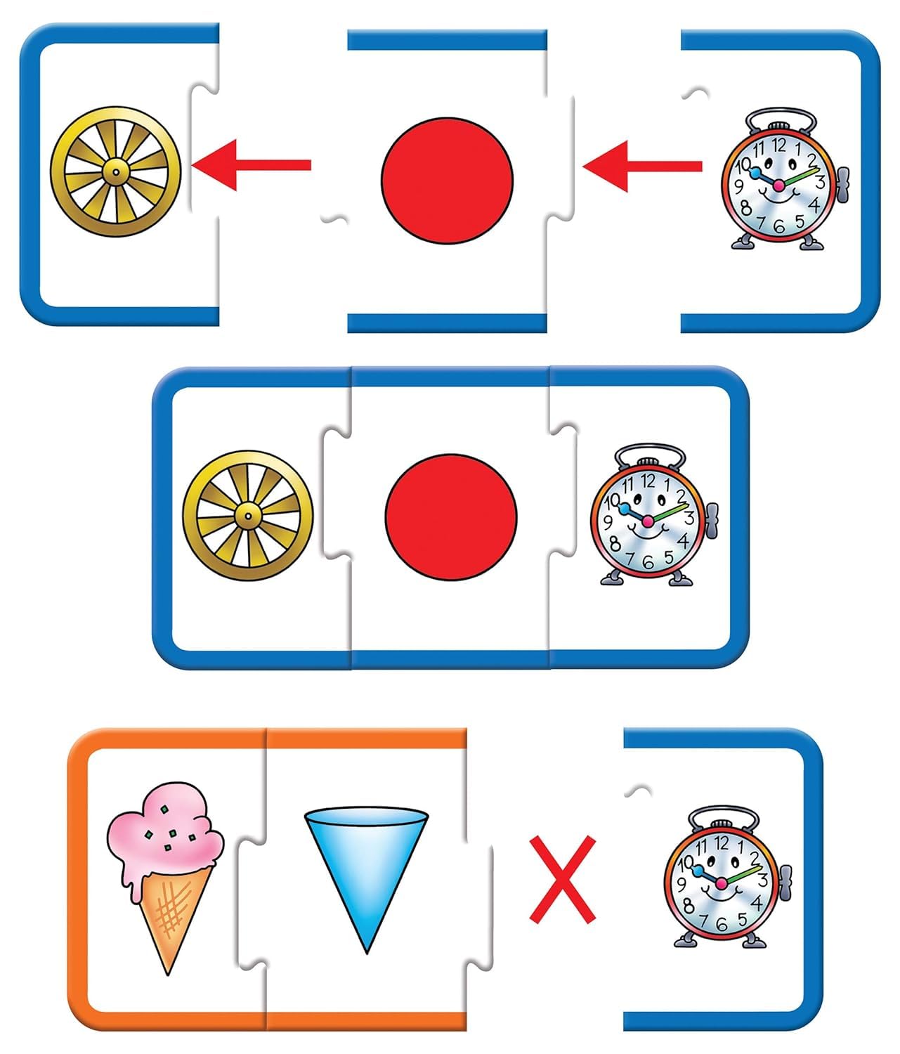 Frank Playing With Shapes 10 Self-Correcting Three-Piece Puzzles