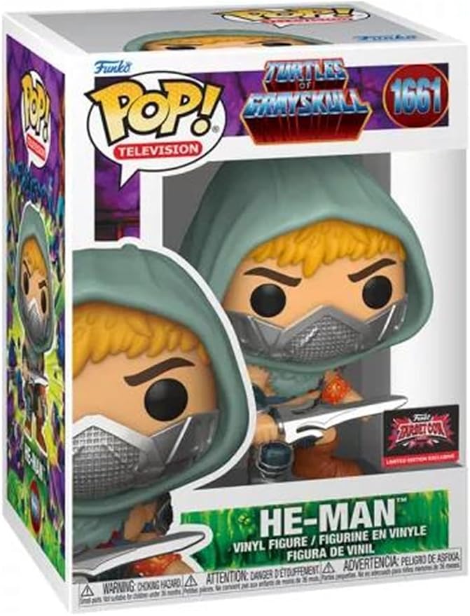 Funko Pop! Television : Turtles Of Grayskull : He-Man #1661 With Soft Protector Case