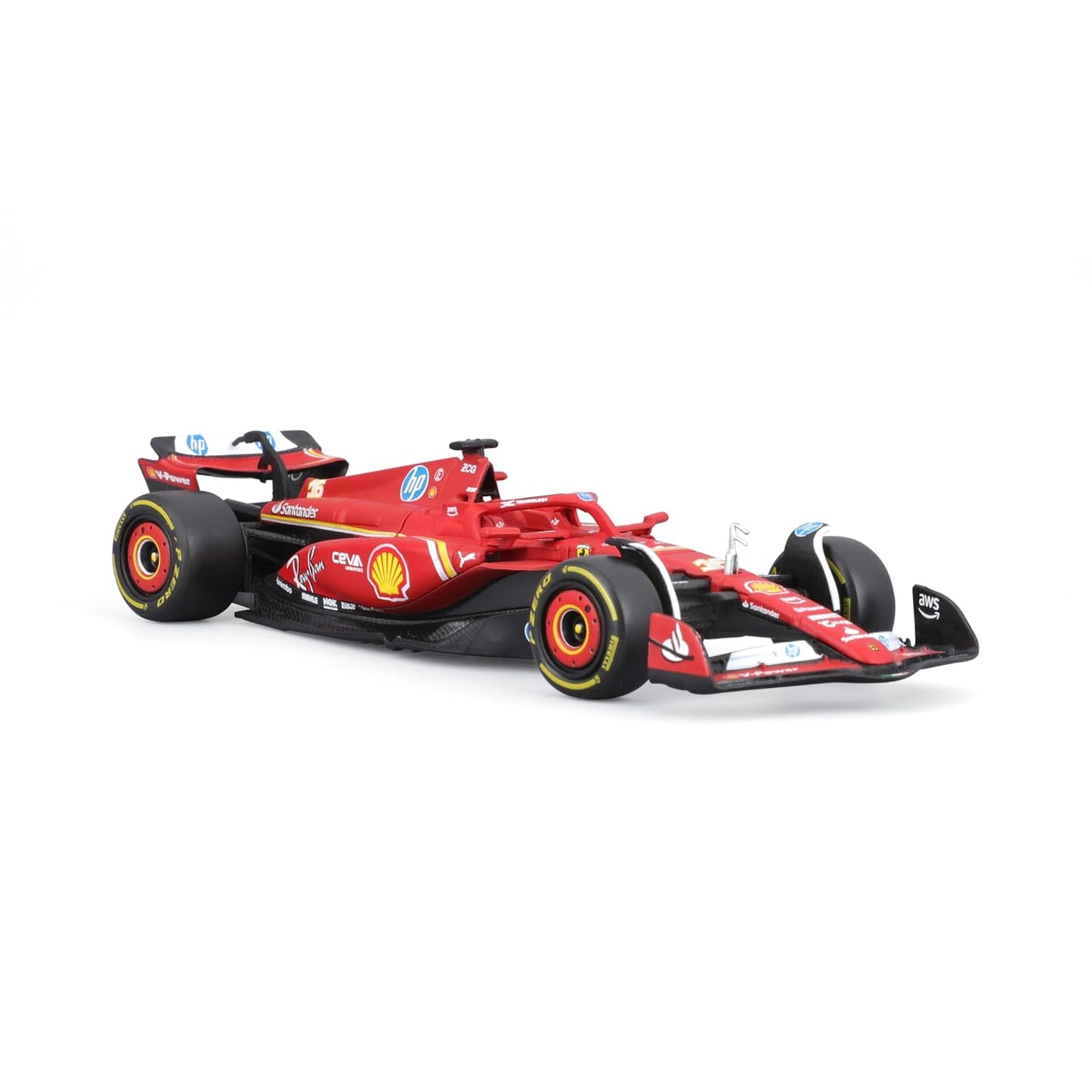 Bburago 1/43 Formula Racing Ferrari SF-24 #16 Charles Leclerc With Acrylic Case