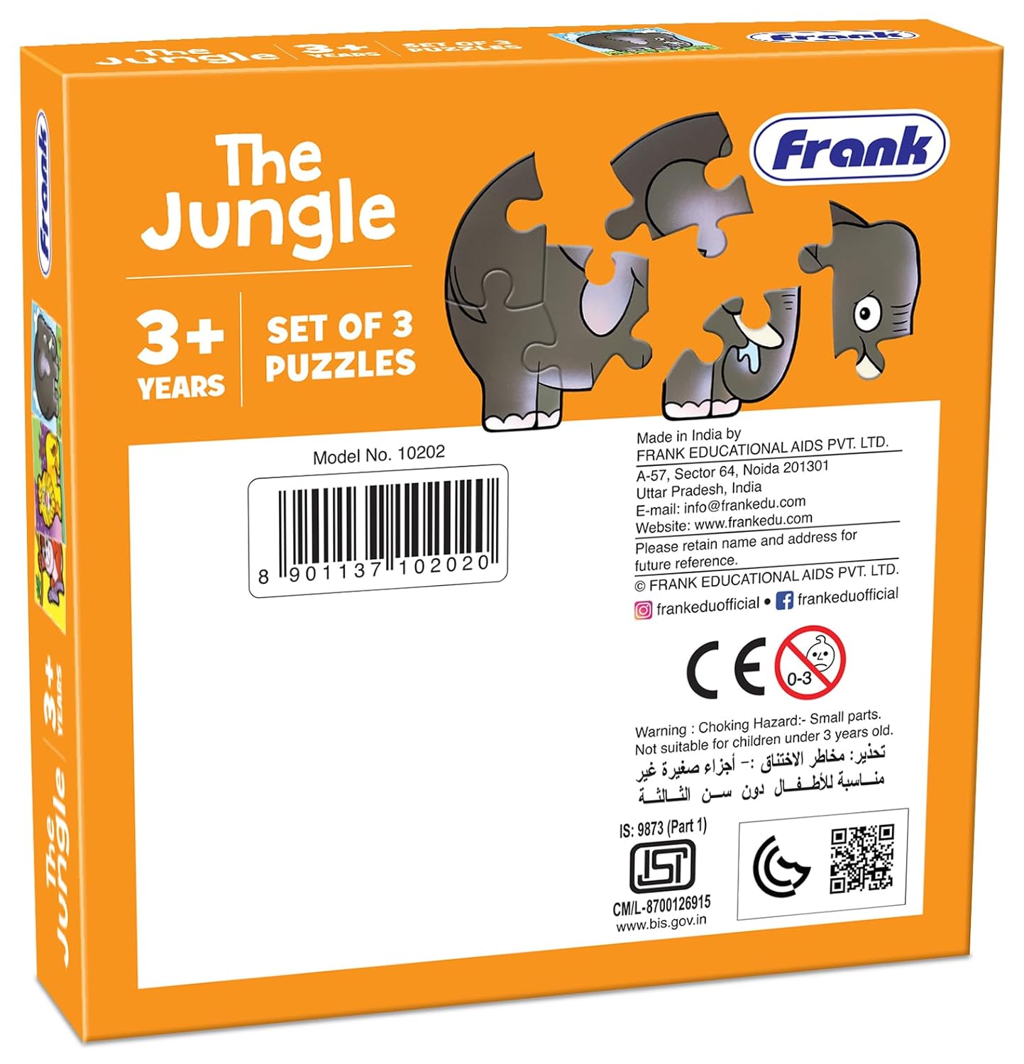 Frank The Jungle Jigsaw Puzzle for Kids Above 3+ Years