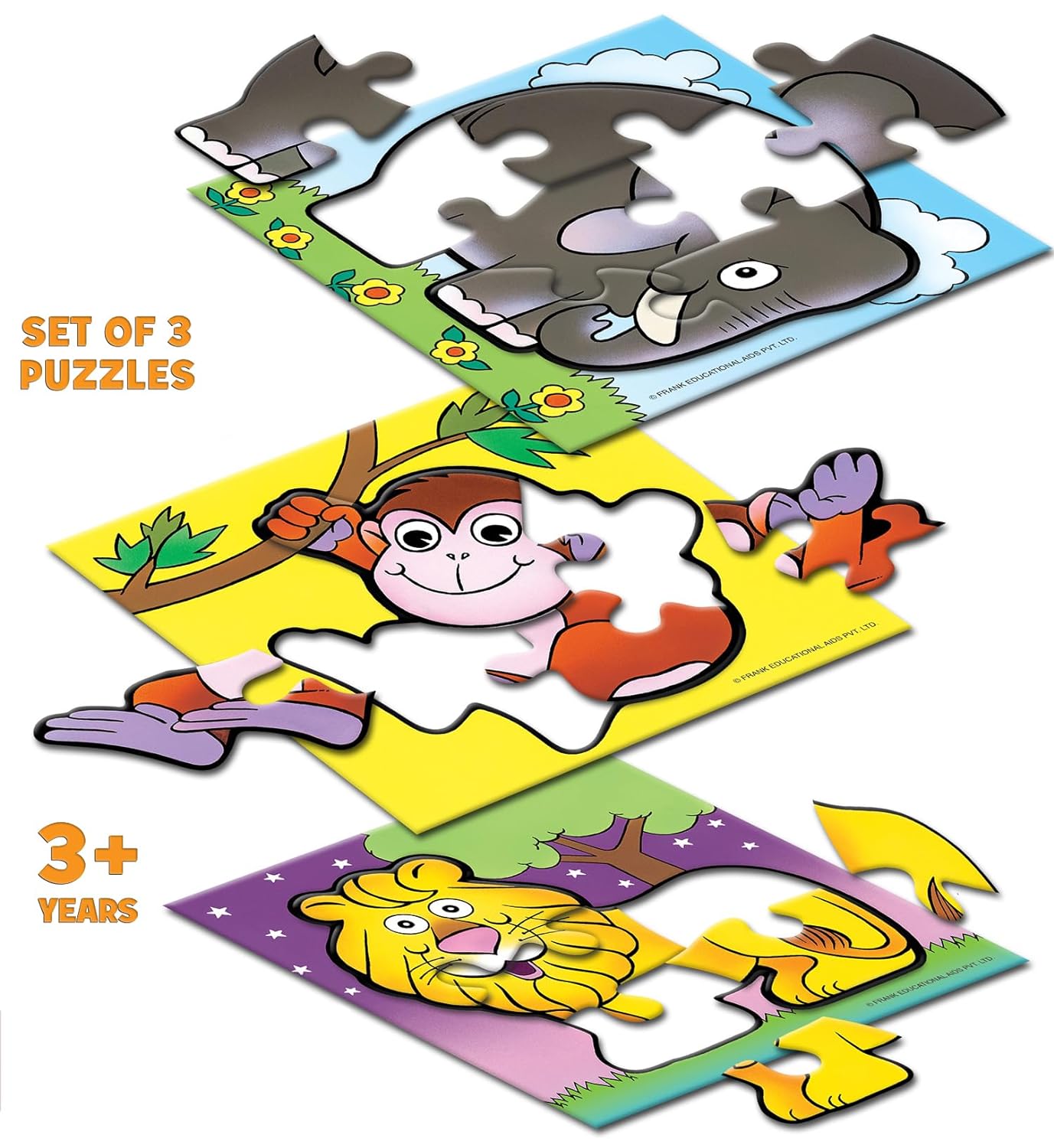 Frank The Jungle Jigsaw Puzzle for Kids Above 3+ Years