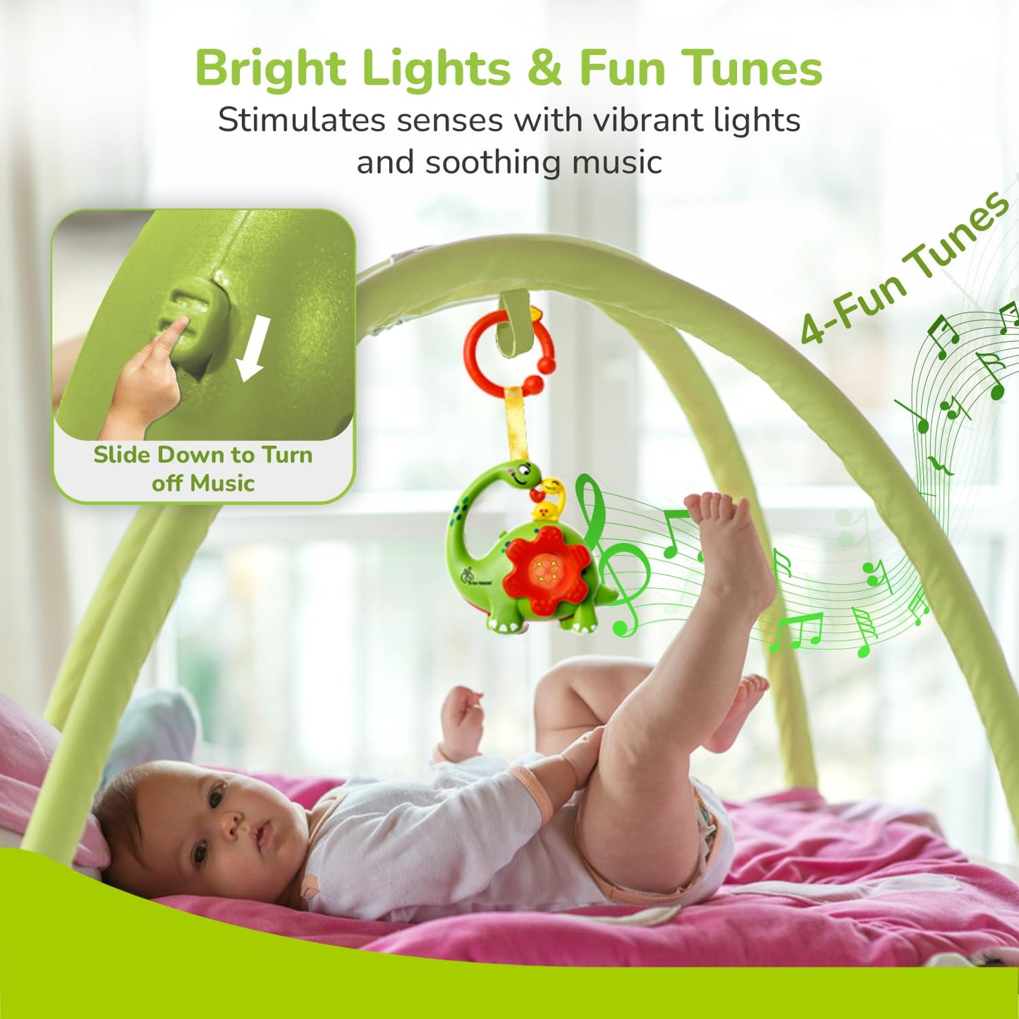 R for Rabbit Dino Tune ( Green Red )