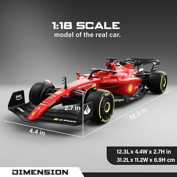 Rastar Ferrari F1-75 R/C Car 1:18 Scale