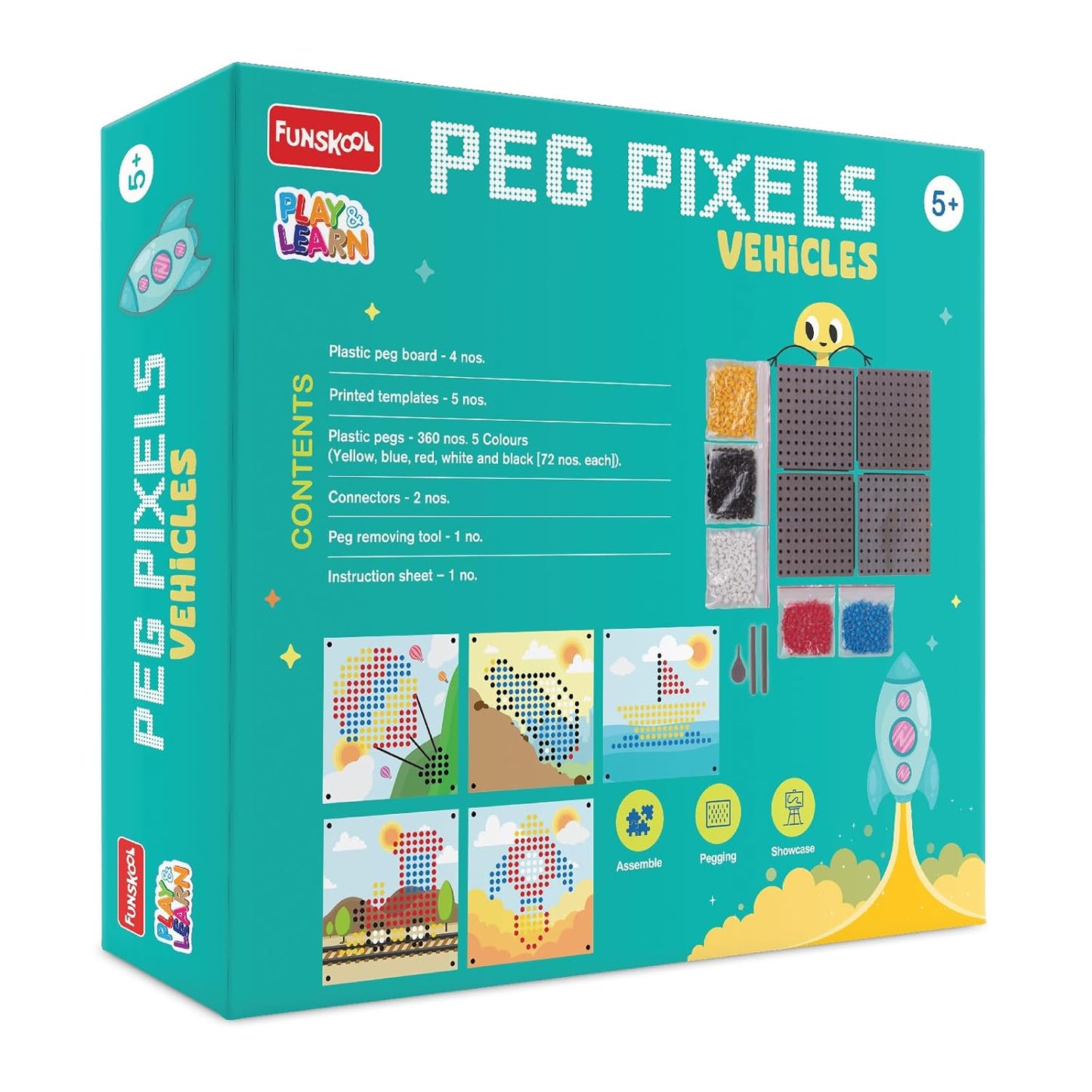 Funskool Peg Pixels Vehicles