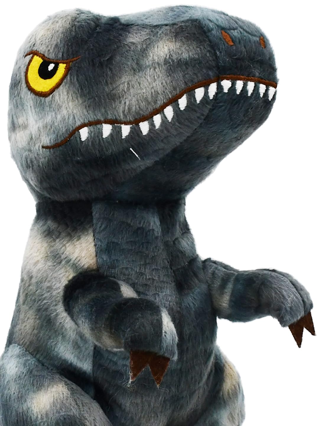 Mirada Textured Sitting Dinosaur Grey - 28 Cm