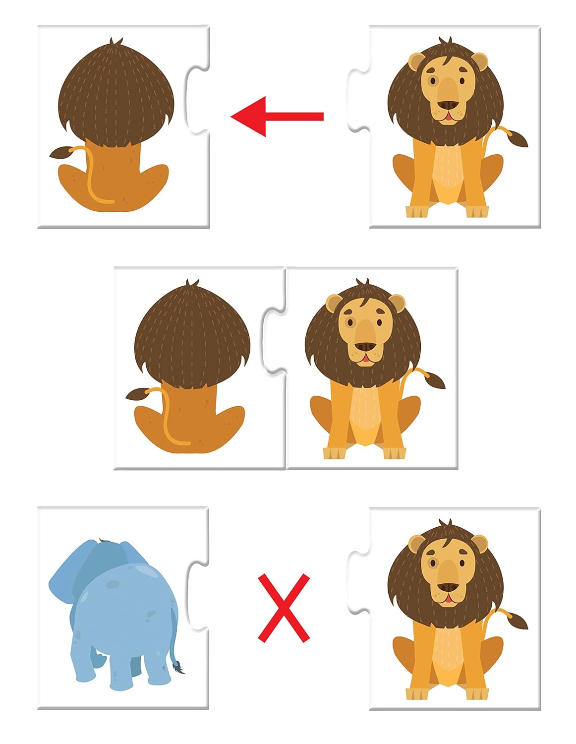 Frank Back & Front 20 Self-Correcting Two-Piece Puzzles