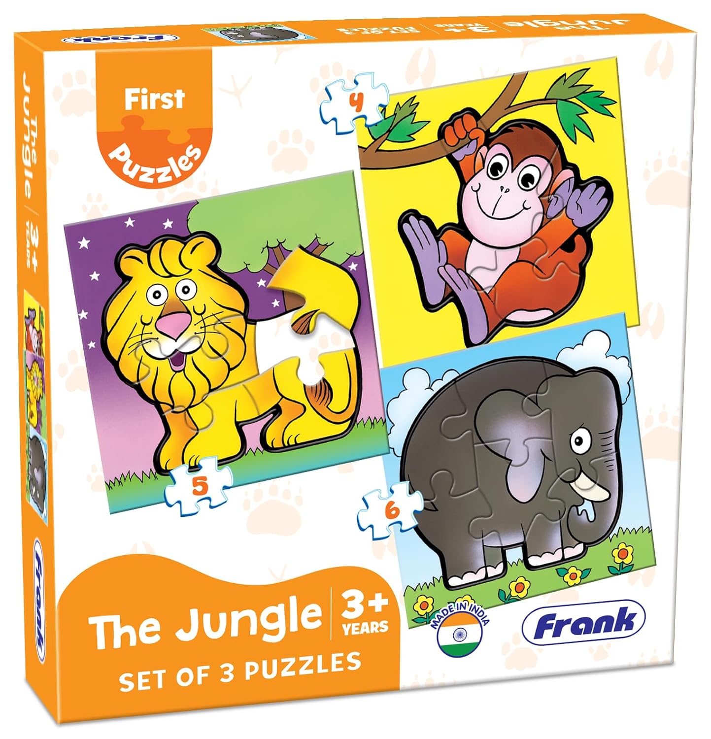 Frank The Jungle Jigsaw Puzzle for Kids Above 3+ Years