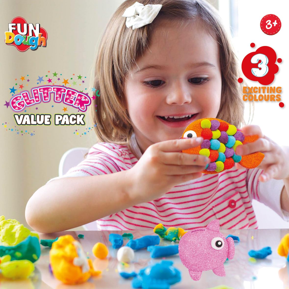 Funskool Glitter Value Pack Fun Dough