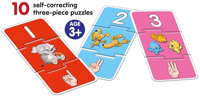 Frank Lets Count 10 Self-Correcting Three-Piece Puzzles