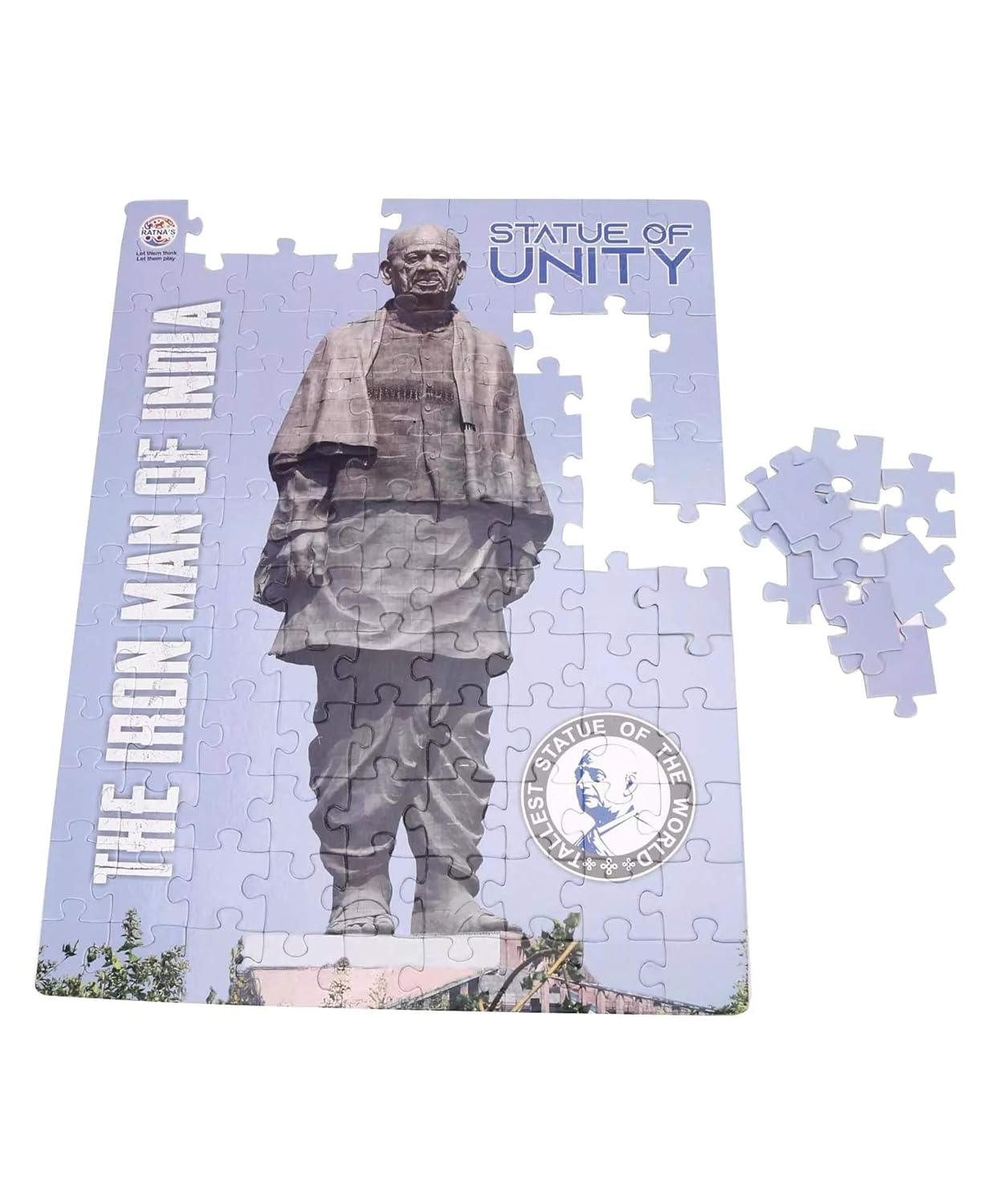 Statue of Unity 108 Pieces Jigsaw Puzzle with 12 Pages Information Booklet