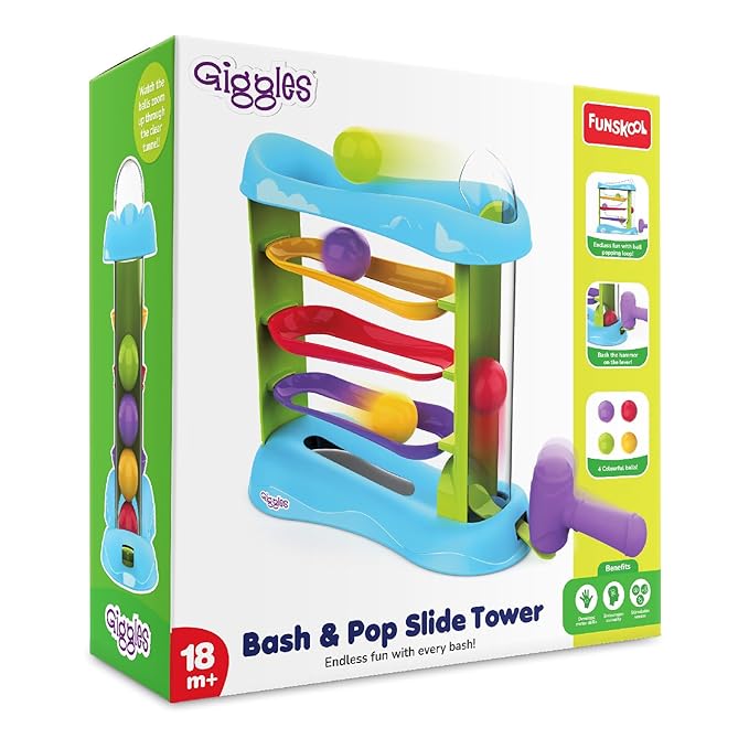 Funskool Giggles Bash & Pop Slide Tower