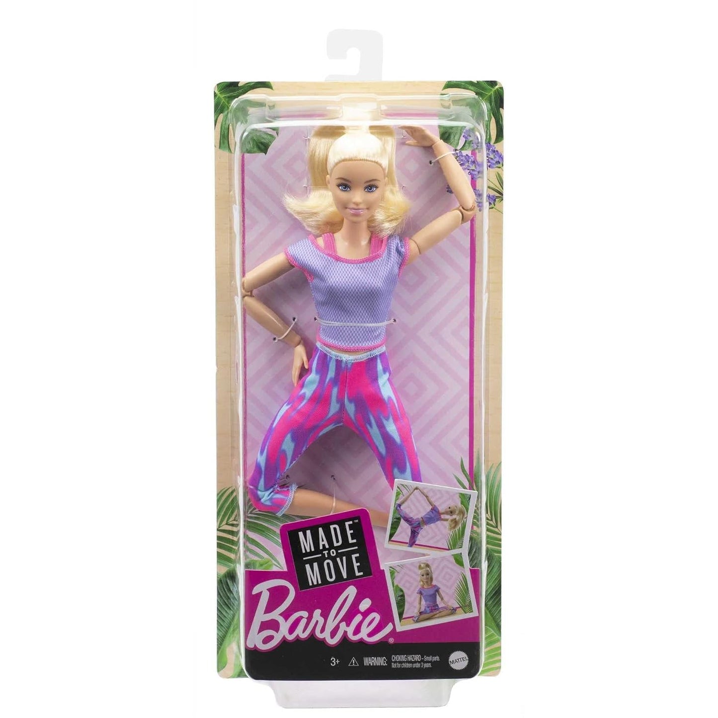 Barbie Made to Move Doll with Pink Dress