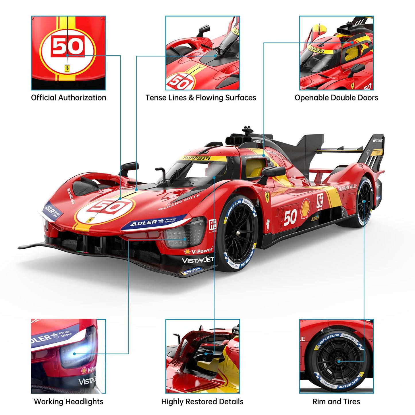 Rastar 1:14 Ferrari 499P R/C Car