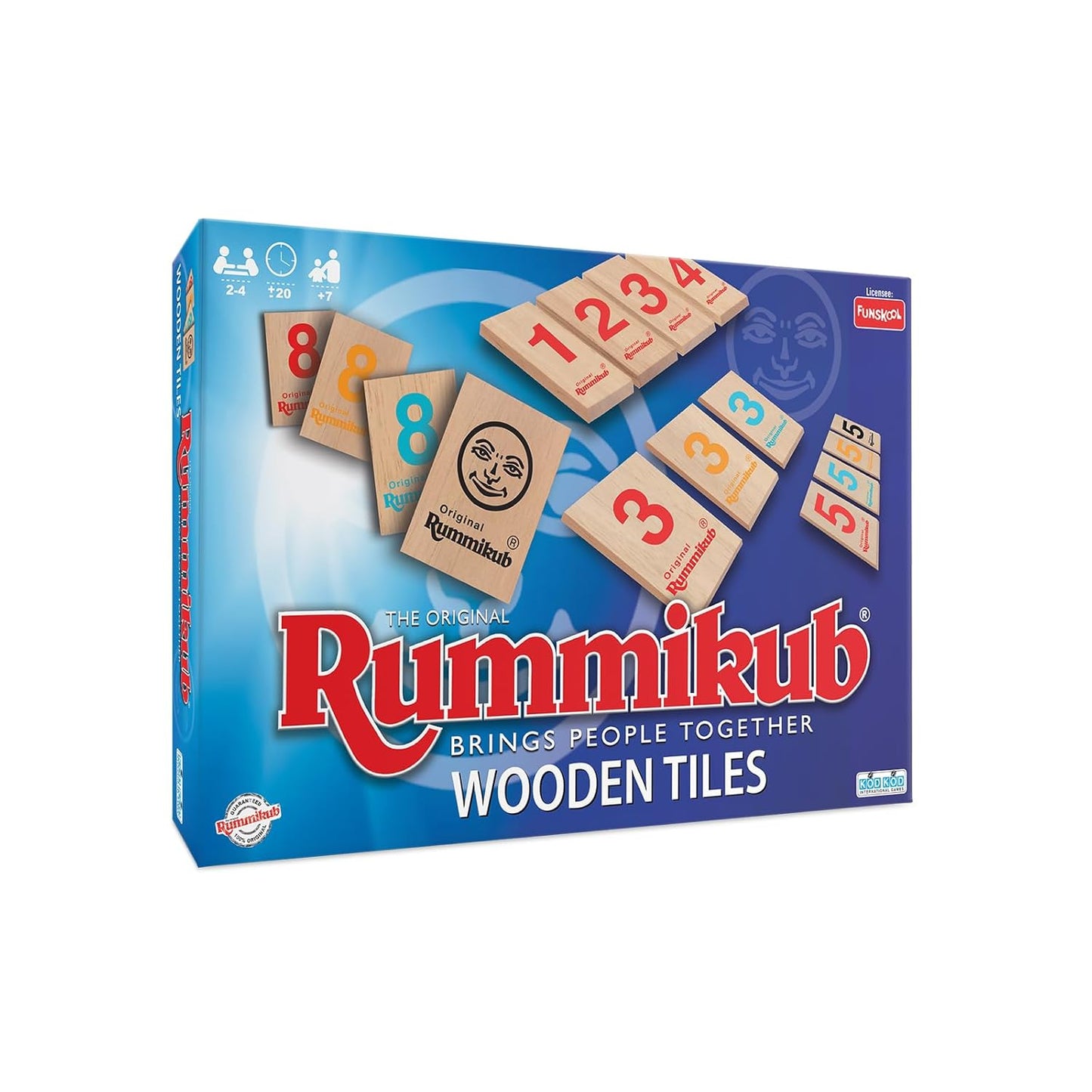 Funskool Rummikub Classic 2-4 Person Board Game For Kids Ages 7+ ( Wooden Tiles )