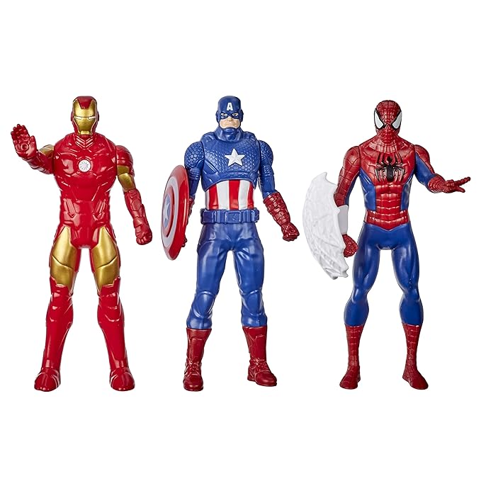 Hasbro Marvel Avengers Pack Of 3 ( Iron Man , Captain America , Spider-Man )