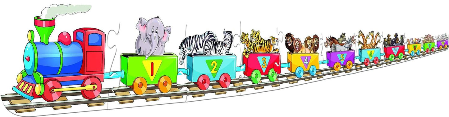 Frank Early Learning Number Train Jigsaw Puzzle for Kids Age 3 Years Old & Above
