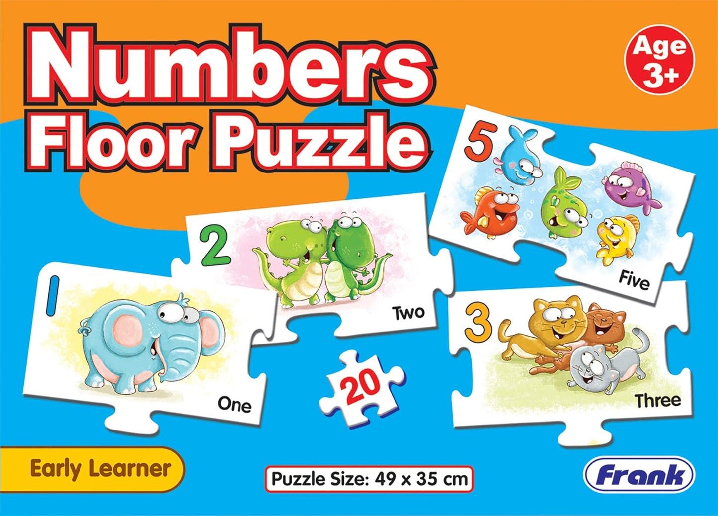 Frank Number Floor Puzzle (20 Big Pieces)