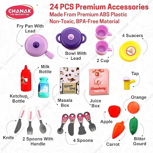 Chanak Little Chef Set ( Kitchen Set ) Suitcase On Wheels