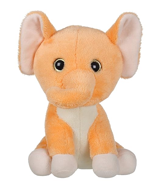 Mirada Elephant With Glitter Eyes - Light Brown - 25Cm